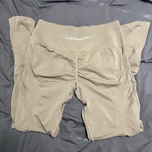 Alphalete Taupe Leggings and Black leggings